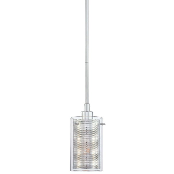 George Kovacs Grid II 10" High Chrome Mini Pendant