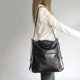 thumbnail image 4 of Moda mujer PU color puro hombro bandolera grande cubo bolsas (negro) Tmvgtek Oficina Multiescena Multifunción, 4 of 9
