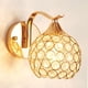 thumbnail image 4 of 2 lámparas de pared modernas decorativas con enchufe E27, lámpara elegante, candelabro de cristal dorado para interiores, para pasillo, pasillo, escal Zulema lámpara de pared de cristal, 4 of 8