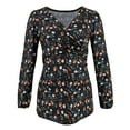 thumbnail image 1 of Camisas de Maternidad Para Damas Blusas Lactancia Flores de Moda Estampado de Hojas Manga Larga Vestir Top Odeerbi  ODB123428, 1 of 4