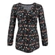 thumbnail image 1 of Camisas de Maternidad Para Damas Blusas Lactancia Flores de Moda Estampado de Hojas Manga Larga Vestir Top Odeerbi  ODB123428, 1 of 4