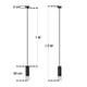 thumbnail image 5 of Lamparas De Techo Modernas Colgantes 2 Piezas Negra Con Gota Negro, 5 of 5