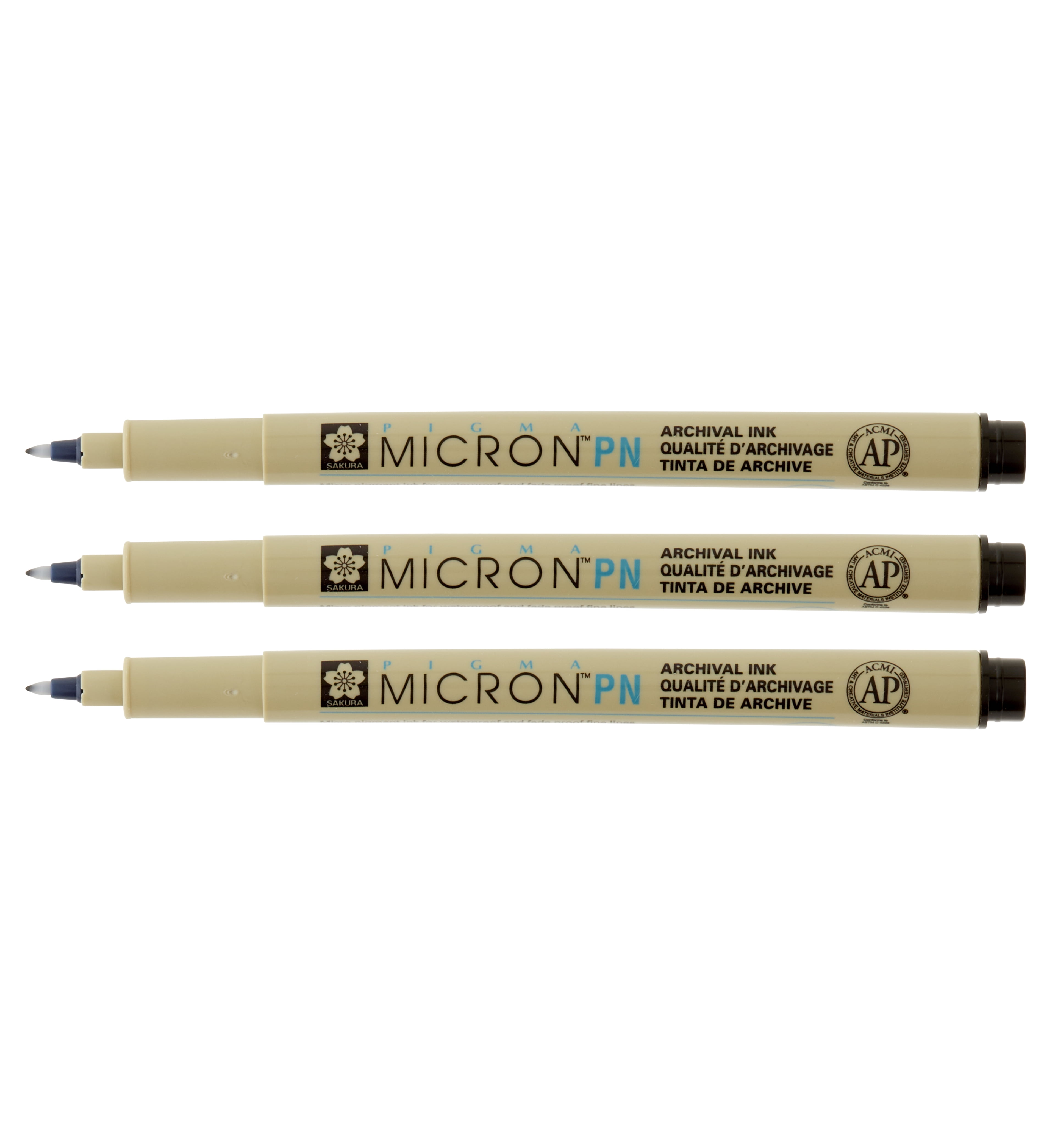 Pigma Micron PN Durable Plastic Nib Black Pens, 12 Packs: 3 ct. (36 total)