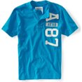 thumbnail image 1 of Aeropostale Aero 87 Camiseta Henley para Hombre, Azul, X-Large Aeropostale  henley, 1 of 1