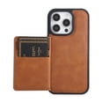 thumbnail image 6 of Compatible with iPhone 16 Pro Wallet Phone Case,PU Leather Back Flip Kickstand,With Card Slots,Durable Shockproof Rugged Ultra SLim Phone Case Cover Fit for iPhone 16 Pro,Brown, 6 of 6