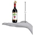 thumbnail image 5 of Ornement en Verre Soufflé de Noël Old World Bouteille de Vin Rouge (32291), 5 of 5