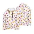 thumbnail image 6 of Bingfone Cartoon Birds & Flowers Men's Drawstring Hoodie Long Sleeve Pocket Sweatshirts-XX-Large, 6 of 6