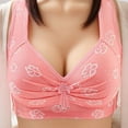 thumbnail image 2 of PATLOLLAV Summer Womens Plus Size Wire Free Comfortable Print Push Up Hollow Out Bra Underwear, 2 of 6