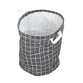 thumbnail image 3 of Cesta para ropa sucia, lavable, plegable, de cuadros negros, de gran capacidad, para el hogar, peluquería, 3 of 14