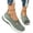 Green, variant on YOUYEDIAN Orthopedic Shoes for Women Summer Work Non Slip Slip on Arch Support Sneakers Dress Comfortable Mesh Closed Toe Shoes (White)
