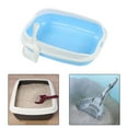 thumbnail image 6 of Cat Kitten Potty Pan Cat Sand Box Easy Installation Cat Bedpan Prevent Sand Leakage Cat Deep Toilet Open Top Pet Litter Tray blue, 6 of 9