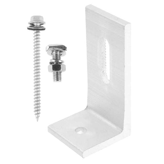 NUOLUX 1 Set Solar Panel Brackets For Roof Mounting L Shaped Aluminum Alloy Support Stability