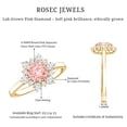 thumbnail image 6 of Rosec Jewels IGI Certified 1 Carat Lab Grown Pink Diamond Engagement Ring (VS1 Grade) - Fancy Pink and White Diamond Ring - Ready To Gift, 18K Yellow Gold, US 10.50, 6 of 9