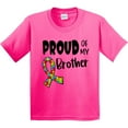 thumbnail image 3 of Inktastic Proud of My Brother Autism Awareness Puzzle Piece Ribbon Youth T-Shirt, 3 of 5