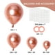 thumbnail image 2 of Kit de globos RUBFAC de látex dorado rosa, 129 unidades, para decoración de fiestas, 2 of 7
