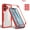 Red, variant on For iPhone 17 Case Compatible with MagSafe, Built-in Screen Protector [Support Fingerprint ID & Wireless Charger] Full-Body Slim Style Clear Soft Magnetic Phone Case,Blue