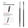 thumbnail image 4 of Herramientas Para Quitar La Cera De Los Oídos, Removedor De Cera, Cureta, Limpieza De Las Orejas, Espiral De 360 ​​°, Cuchara Para Oreja De Doble Cabeza, Diseño Aerodinámico 1 Juego Yuarrent CE004602-00, 4 of 5