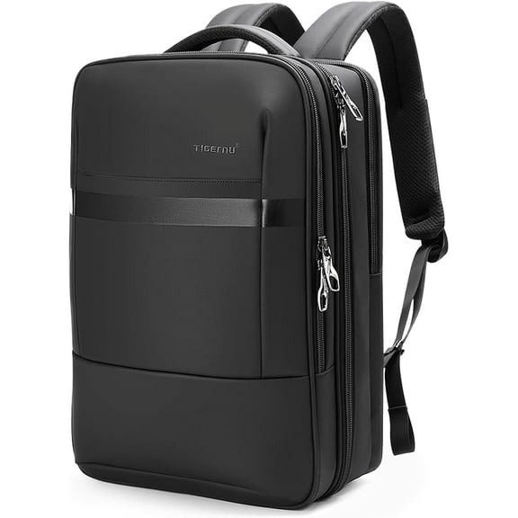 TIGERNU Men's Laptop Backpack, Anti-Theft Business Travel Backpack, Waterproof Work Bag, Fits 15.6 Inch Laptop, Large Capacity