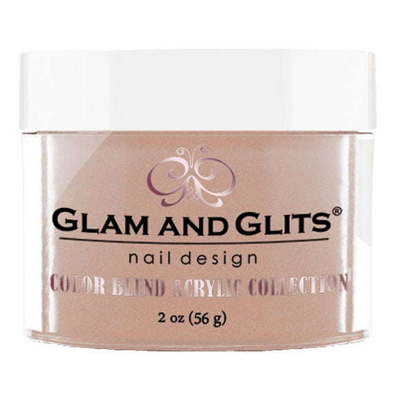 GLAM & GLITS - Nail Acrylic Color Powder from BLEND Collection 2oz/jar - BL3008 Nutty Nude