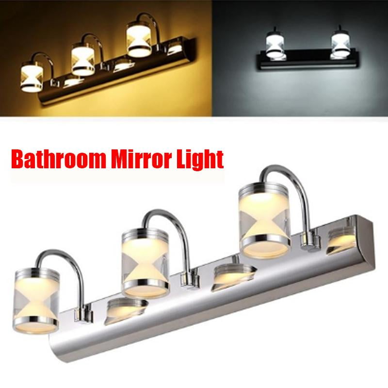 LED Bathroom Stainless Steel Mirror Front Picture Wall Light Bar Lamp White 