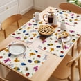 thumbnail image 5 of Cute Butterfly Dragonfly Placemats Set of 4 Farmhouse Botanical Floral Beige Place Mats Indoor Wipeable Table Mats Washable Dining Table Placemats for Kitchen Holiday Party Home Decor 13x19 Inch, 5 of 9