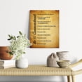 thumbnail image 2 of Christian Inspirational Wall Décor Canvas Painting Framed Wall Art Decor for Home Office Living Room, Retro the Ten Commandments Religious Canvas Poster Print Decorative Gifts, 2 of 5