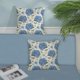thumbnail image 3 of Fundas de almohada OFIRD Spring Floral, 60 x 60 cm, paquete de 2 unidades, color azul, 3 of 7