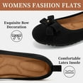 thumbnail image 3 of Ecetana Ballet Flats for Women Foldable Round Toe Slip On Loafer Dress Shoes for Women, 3 of 6