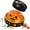 Pumpkin, variant on Halloween Ghost Dumpling Squishy, Dumplings Squishies Stress Balls Fidget Sensory Toys, Mystery Dumplings Squishy Soft Squeeze Decompression Dough for Adults(Glitter Purple)