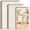 Beige, variant on Kikcoin 3-Piece Nonstick Baking Sheets, Carbon Steel Cookie Sheet Set with Diamond Texture, Heavy Duty Baking Pans for Oven, Beige