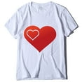 thumbnail image 4 of TIHLMK Men's T-shirts Men's Valentine's Day Printed Pattern Short Sleeve Round Neck Loose T-shirt, 4 of 5