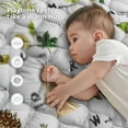 thumbnail image 3 of Baby Play Mat, Caveen Thicken Soft Cotton Baby Playmats, Foldable Anti-Slip Floor Crawling Playmat Playpen Mat for Infants and Toddlers, 50"x50", Light Grey, 3 of 8
