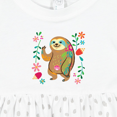thumbnail image 4 of Inktastic Sloth Cute for Girls Girls Baby Dress, 4 of 5