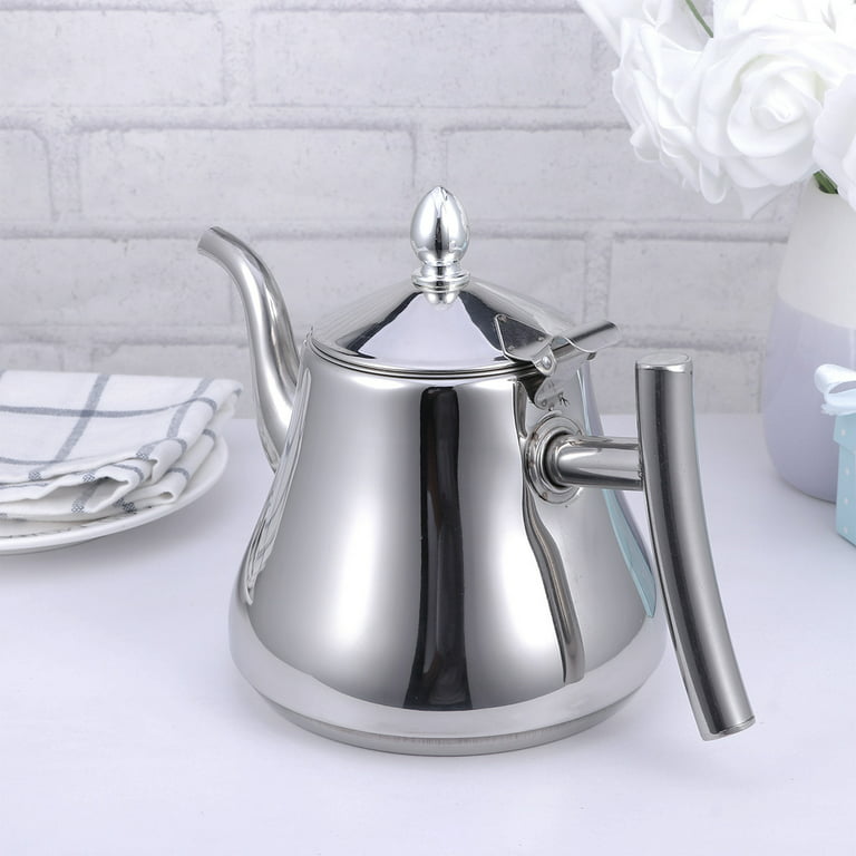 Loose Leaf Tea Pot Stainless Steel Teapot Insulated Kettle Thermal  Insulated Culinary Water Teapot Water Pot for Kitchen Restaurant Hotel Home