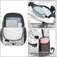 thumbnail image 4 of Sleeping Cat White Pattern 17" School Backpacks for Teens,Waterproof Oxford Fabric,S-Shape Padded Straps for School,Travel,Hiking,Camping, 4 of 6