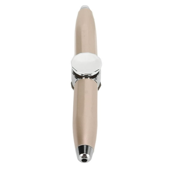 Fidget Pen, LED Light Fidget Pen, Stress Relief and Tool, Metal Fidget Ballpoint Pen with Gyroscope, Writing and Lighting Practical Pen for Business and Students