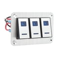 thumbnail image 4 of Panel de interruptores de control de luces, panel de interruptores basculantes, panel de 3 interruptores basculantes, panel de interruptores de palanca, durabilidad comprobada, 4 of 9