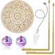 thumbnail image 1 of 1 Set Copper Dowsing Rods Spiritual and Pendulum Board Kit for the Supernaturalwith Our Comprehensiveghost Hunting Kit, 1 of 5