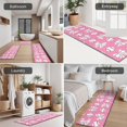 thumbnail image 5 of Pink Bows and Baseballs Pattern Kitchen Rugs Sets Of 3,Kitchen Runner Rugs Non Skid Washable,Decorative Kitchen Floor Mats for Kitchen,Sink,Laundry,17"x30"+ 17"x47" + 17"x59", 5 of 6