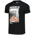 thumbnail image 2 of Unisex Ayrton Senna Black F1 Monaco Circuit Graphic T-Shirt, 2 of 3