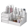 thumbnail image 1 of Organizador de maquillaje con cajones, organizador de encimera para cosméticos, soporte de tocador para pintalabios, pinceles, lociones y joyas, 1 of 7