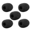 Movo F3/8 Acoustic Foam Lavalier Microphone Windscreens - Fits Mic Capsules 9.5mm Diameter X 11mm Length (5 Pack)