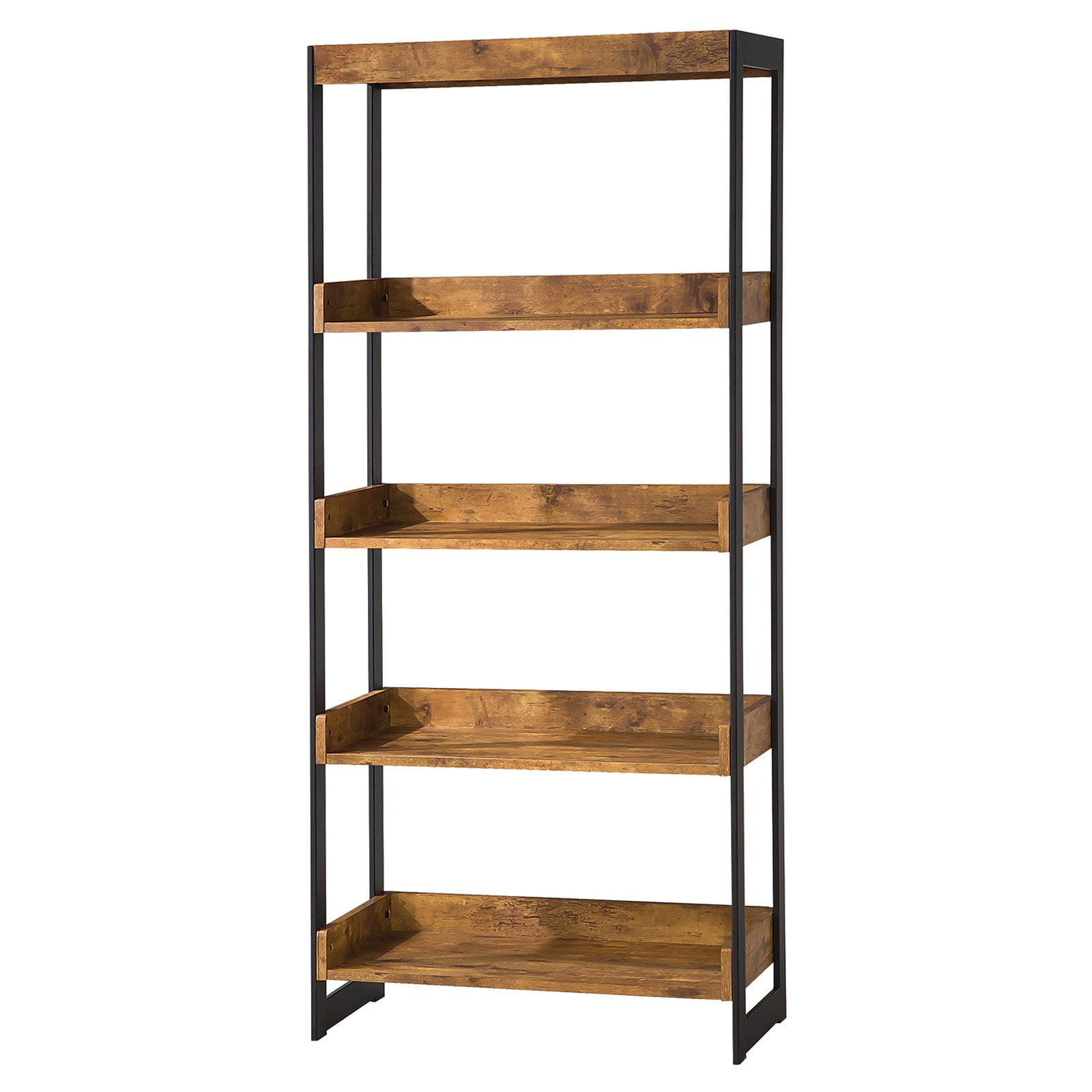 Coaster pany Bookcase Antique Nutmeg Gunmetal Walmart