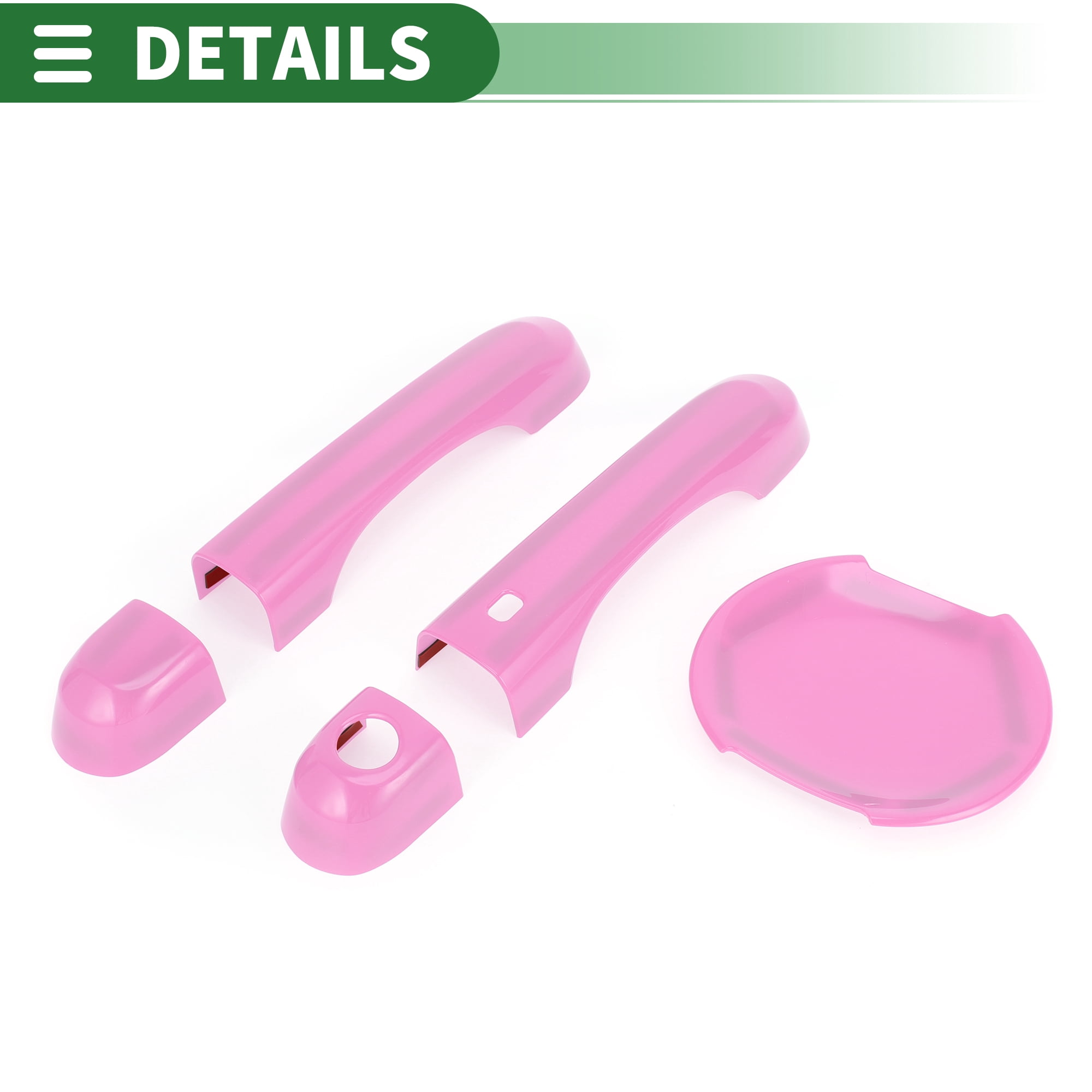 Unique Bargains Exterior Door Handle Cover Set Pink for Jeep Renegade 2015-2021