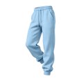 thumbnail image 5 of Men's Casual Solid Sweatpants Elastic Waist Drawstring Joggers Loose Fit Tapered Athletic Pants with Pockets, 3XL, 5 of 8