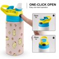 thumbnail image 2 of Kids Insulated Water Bottle - Pompompurin 16.9 Oz Stainless Steel Travel Bottle with Straw, Double Wall Vacuum Insulated Water Bottles for Boys Girls, 2 of 7