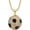 Big Gold no chain, variant on Unisex Stainless Steel Hip Hop Cool Simulation Stereoscopic Sports Soccer Pendant Necklace Ice Out Crystal Inlay
