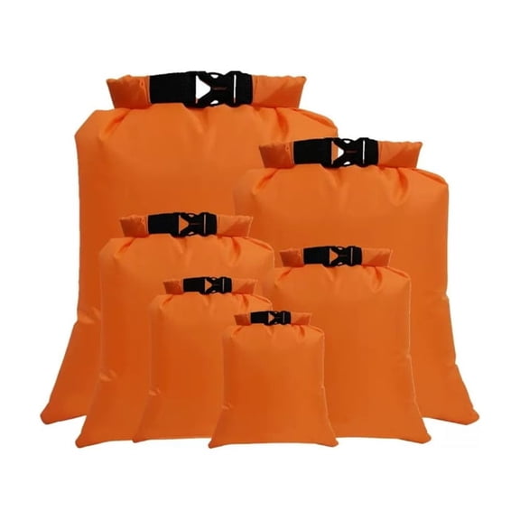Zeiwohndc 6 Pack Roll Top Ending Dry Bag Set for Swimming Camping Gear Organization