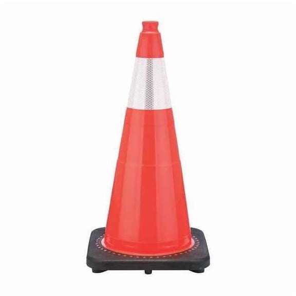 Traffic Cone, PVC, High-Intensity Prismatic, 36 in Height, 10 lb, Orange