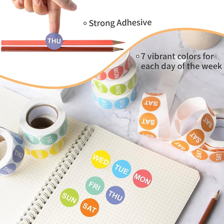 Gift Tags For Presents Days Of The Week Labels, 3500 Food Label ...